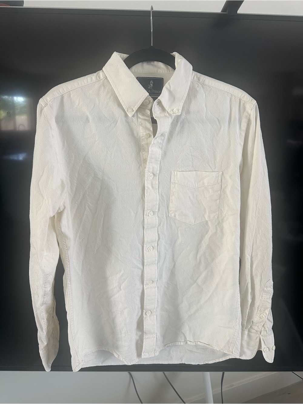 Wool & Prince Merino Wool Blend Button Down Shirt – Men’s Medium Slim Fit